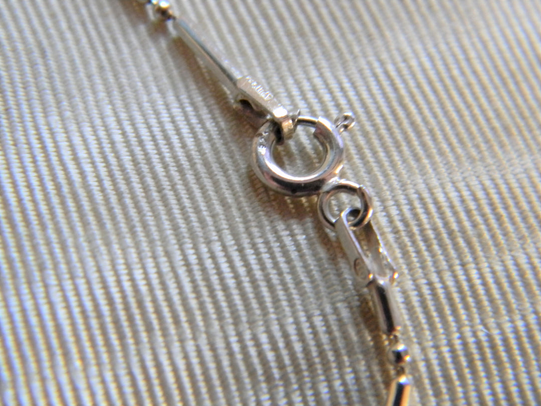 h508 Gorgeous Ball and Bar Chain in Sterling Silver Made in Italy