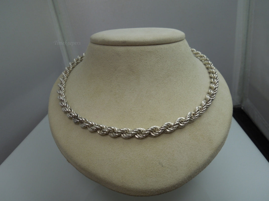 q107 Sterling Silver Rope Chain Size 20" For Ladies