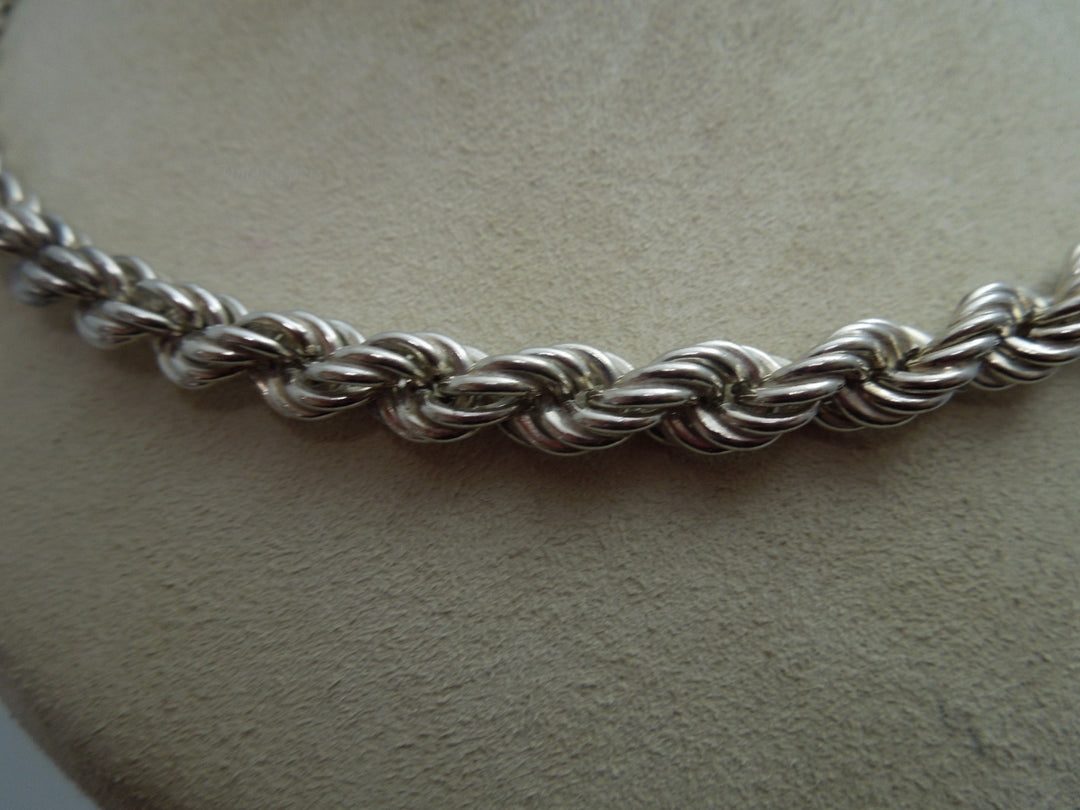 q107 Sterling Silver Rope Chain Size 20" For Ladies