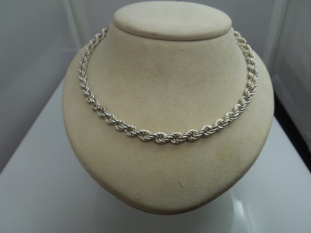 q107 Sterling Silver Rope Chain Size 20" For Ladies