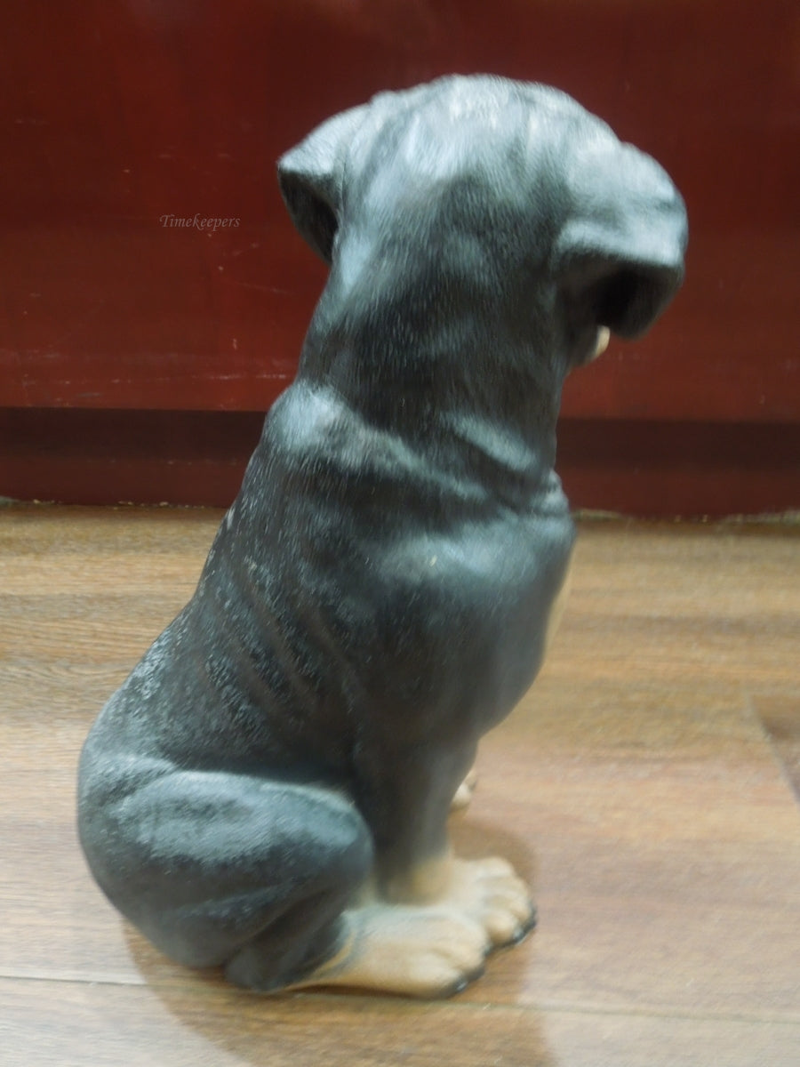 r316 (12" ) Gentle Black brown Lab Labrador Man's Best Friend Animal Dog Statue