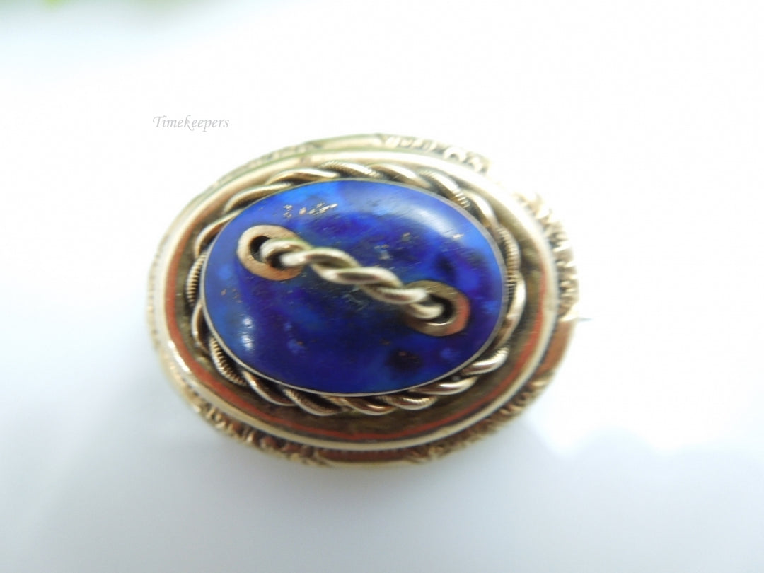 q112 Vintage Gold 10k Beautiful Oval Pin/Brooch