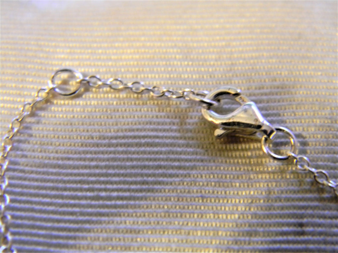 h549 Pretty Sterling Silver Wrist or Ankle Bracelet with Infinity Symbol