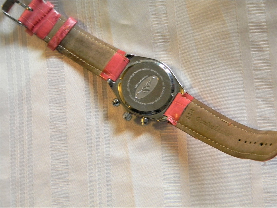 h557 Elegant Techno Marine Swiss Stainless Steel Watch MOP Dial Date