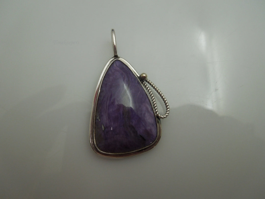 q128 Beautiful Sterling Silver Amethyst Pendant/Locket/Charm