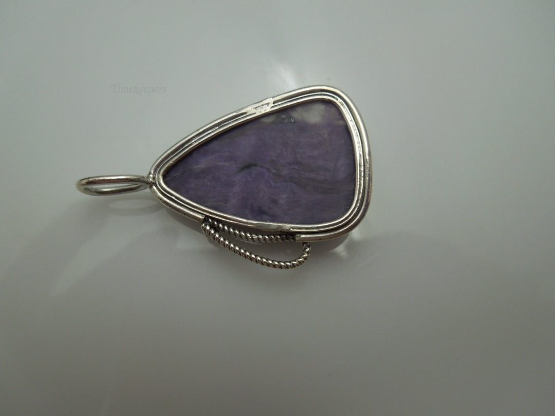 q128 Beautiful Sterling Silver Amethyst Pendant/Locket/Charm