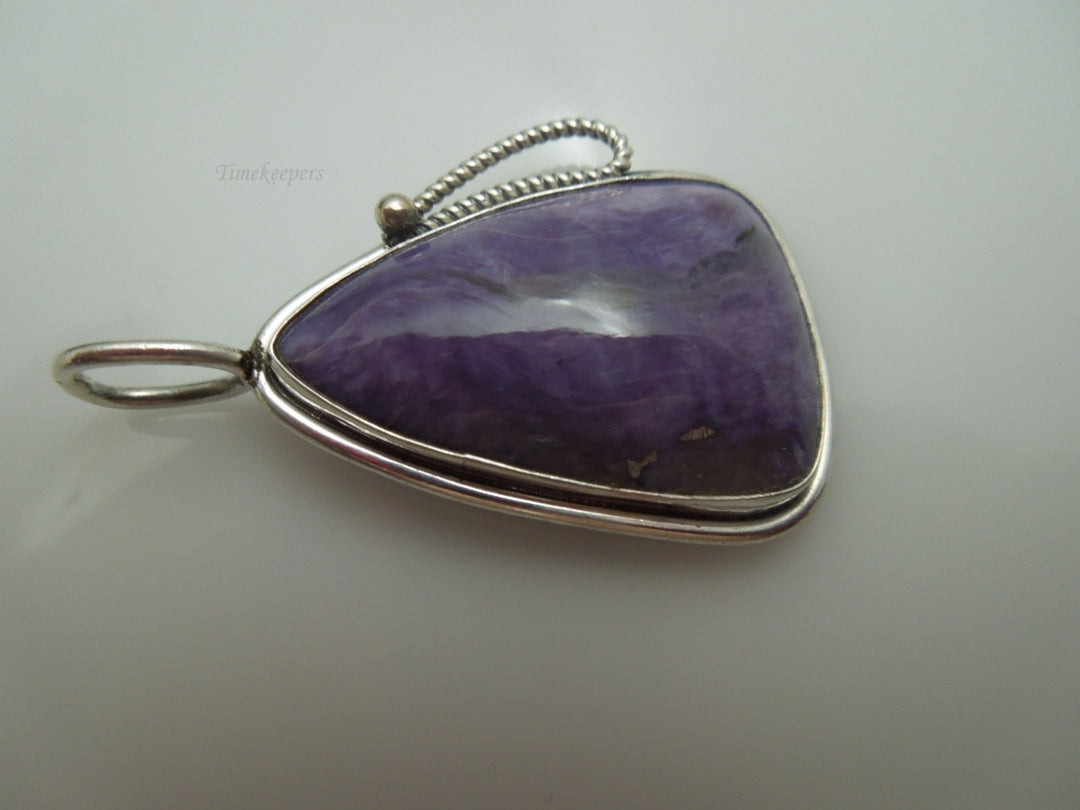 q128 Beautiful Sterling Silver Amethyst Pendant/Locket/Charm