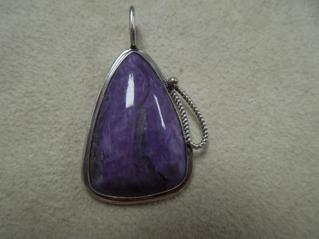 q128 Beautiful Sterling Silver Amethyst Pendant/Locket/Charm