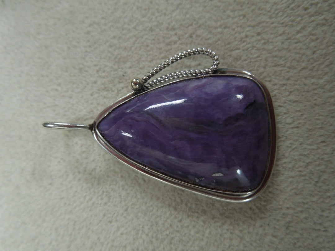 q128 Beautiful Sterling Silver Amethyst Pendant/Locket/Charm