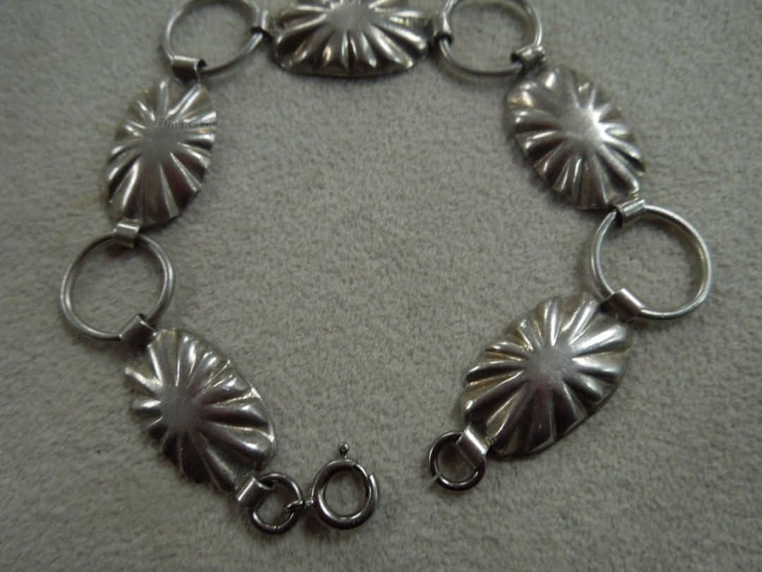 q144 Ladies Set of 2 Silver Plated Bracelets Size 7"