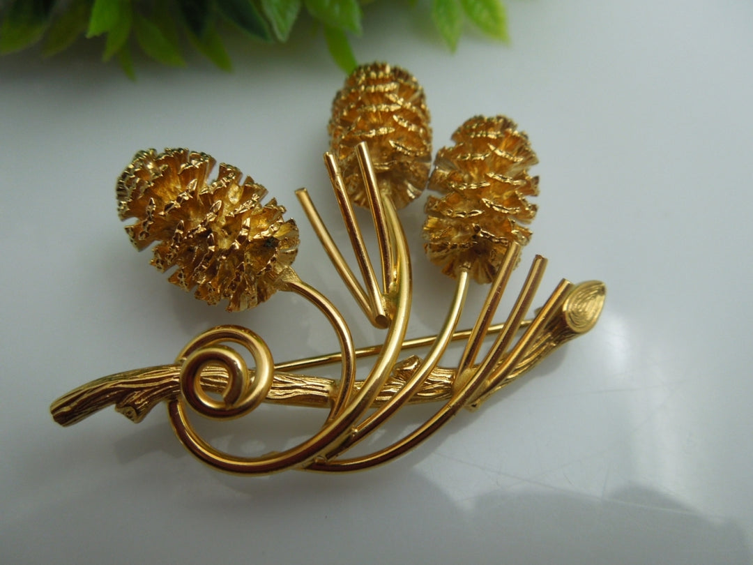 q146 AC 12k Gold Filled Sterling Trim Pin/Brooch/Charm