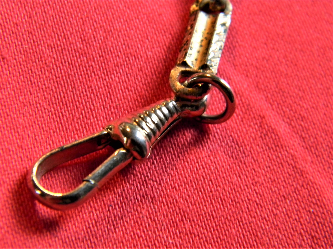 h576 Vintage Gold Filled Pocket Watch Chain Spring Clasp and Watch Clip