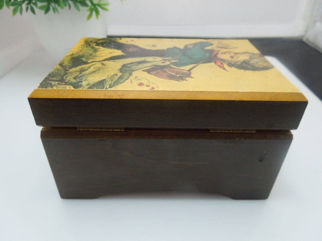 r379 Collectible Dr. Zhivago Ballerina Original Deichert Music Box Wood Mapsa
