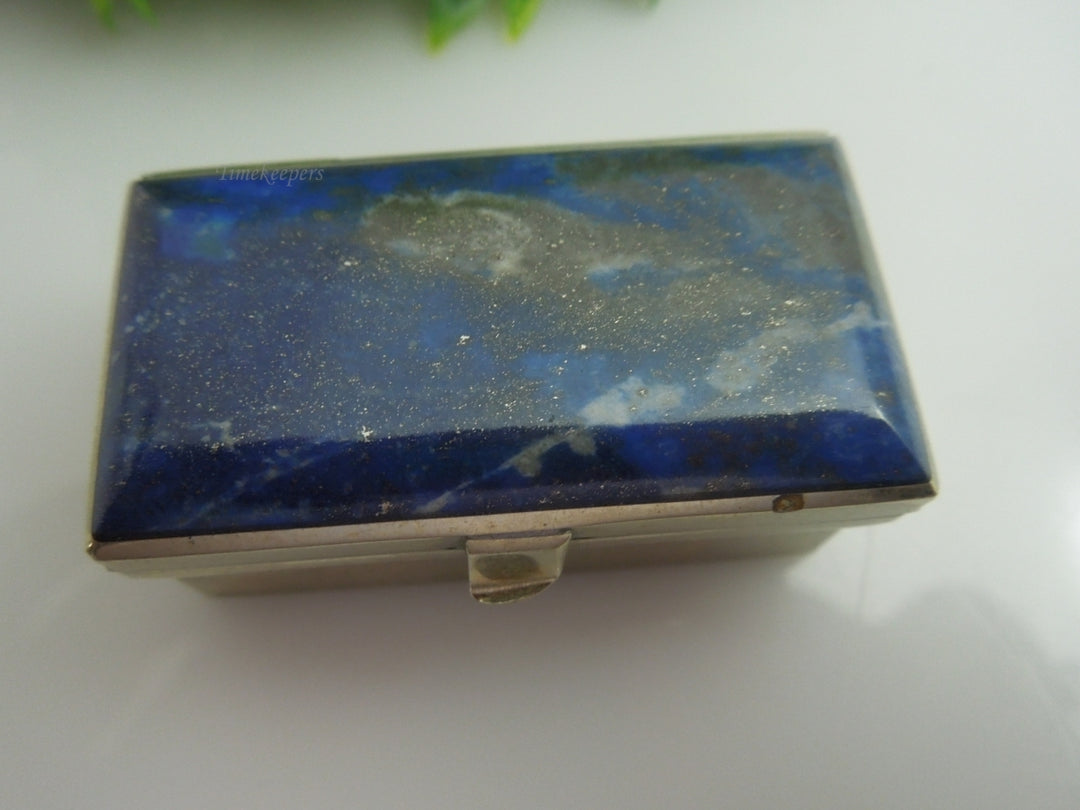 q166 Beautiful Lapis Lazuli Trinket/ Pill Box