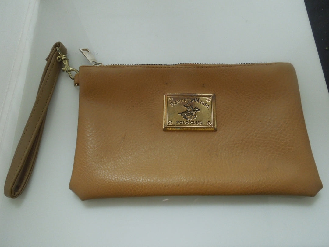 r444 Beverly Hills Polo Club Faux Leather Wristlet Clutch Purse W/ Det –  TimeKeepersOlive