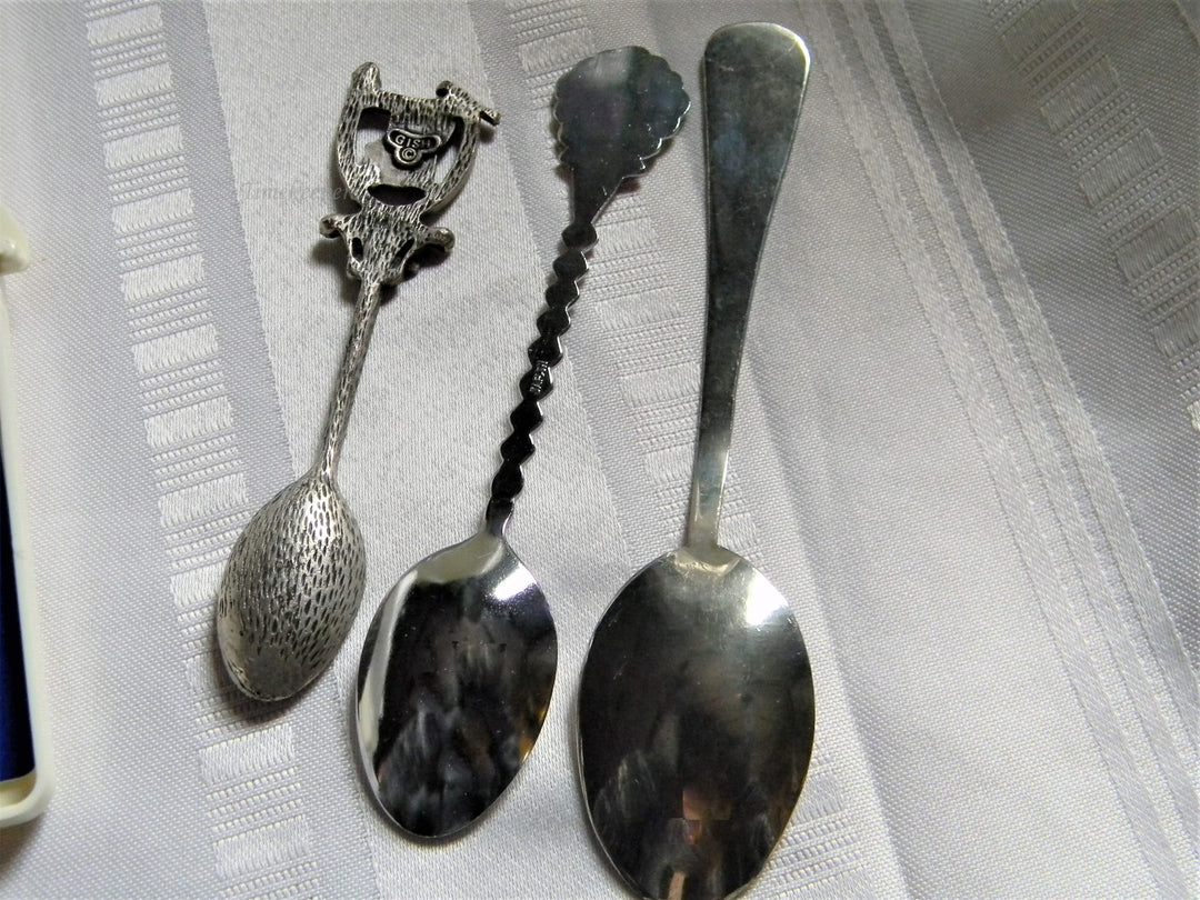 h625 Set of 3 Collectible Spoons Missouri Christ of Ozarks Canon City CO