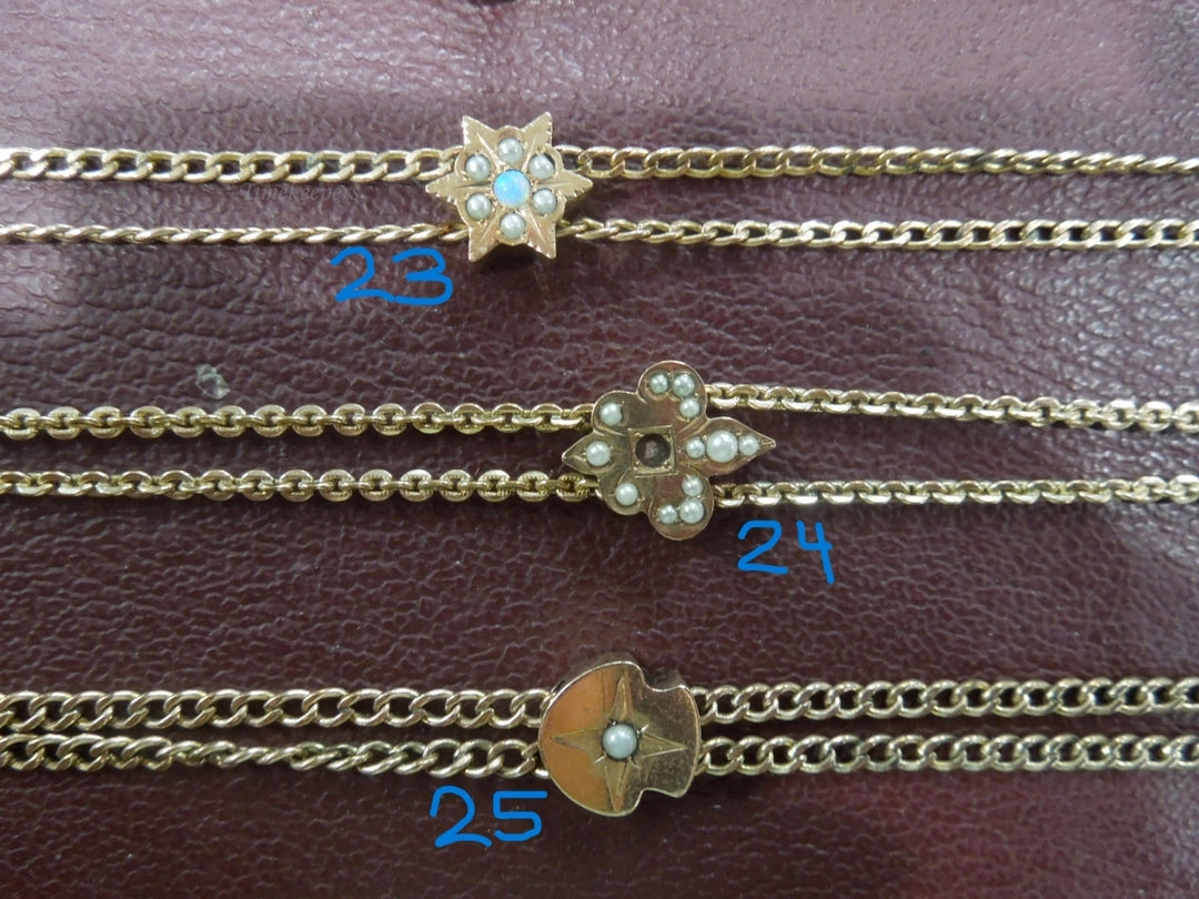 k594 Vintage Gold Filled 8 Different Pocket Watch Chains--Each Sold Separately!!!