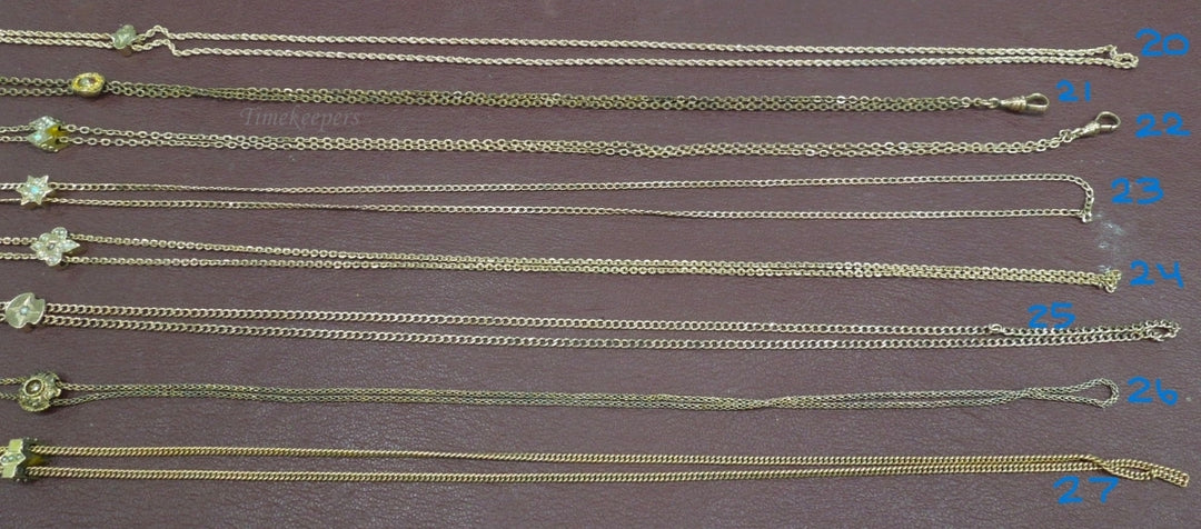 k594 Vintage Gold Filled 8 Different Pocket Watch Chains--Each Sold Separately!!!
