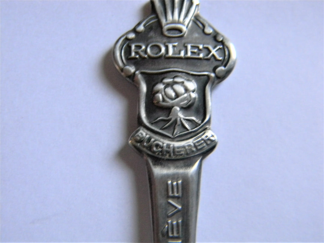 h627 Vintage Collectible Stainless Rolex Bucherer Spoon CB