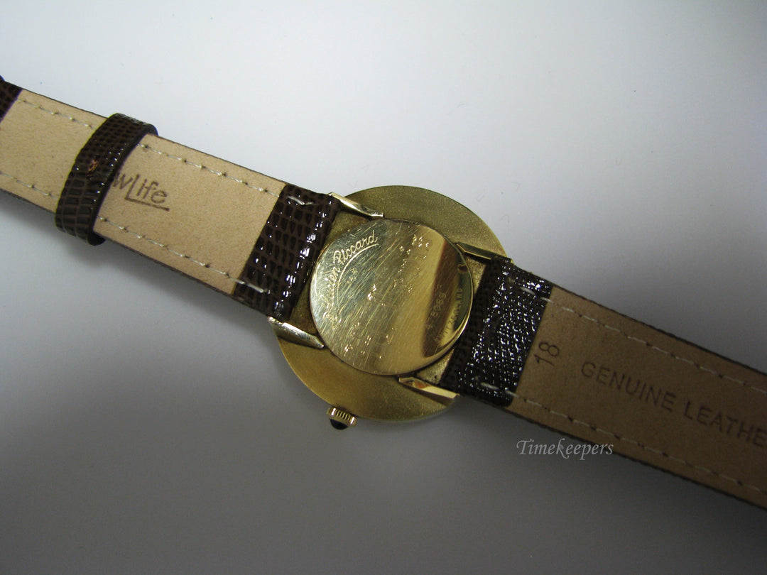 c956 Handsome Vintage Lucien Piccard Mechanical Watch in 14k Yellow gold