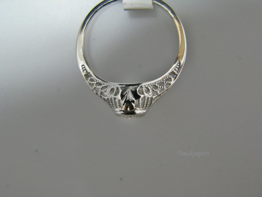 H114 Beautiful Diamond Ring in 14k White Gold Size 6