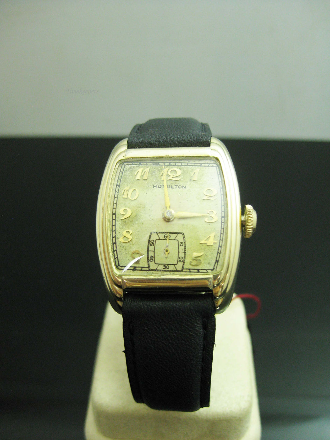 b767 Vintage Men's 10kt Gold Filled Mechanical Hamilton Wristwatch