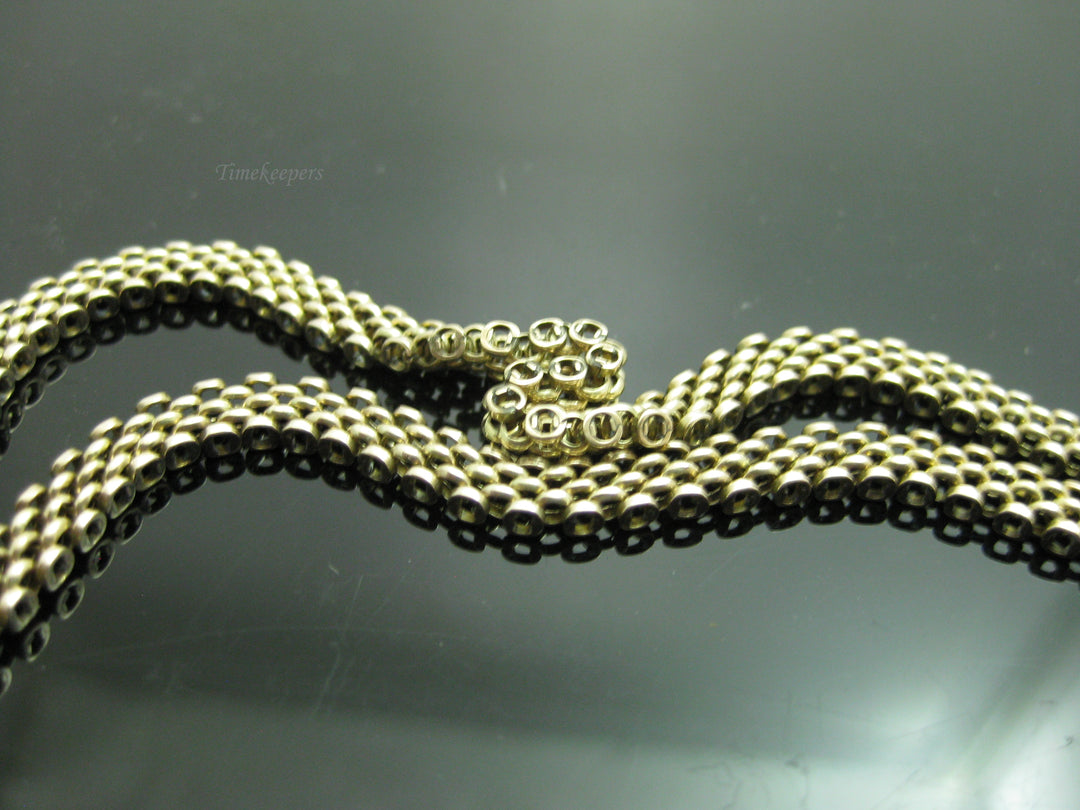 b804 Beautiful Antique 10kt Yellow Gold Mesh Chain with Attached Pendant