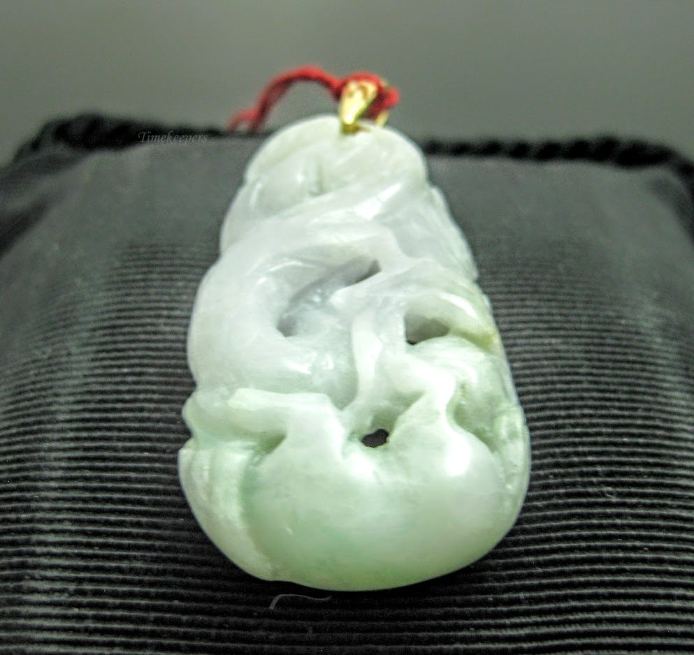 g246 Pale Jade Pendant with 14Kt Bail