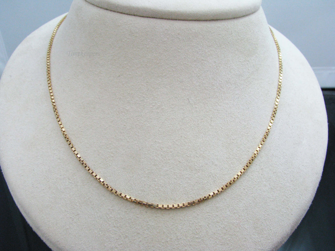 b808 Beautiful 20" 14kt Yellow Gold Thick Box Chain