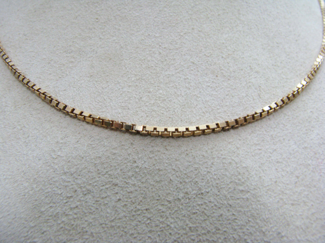 b808 Beautiful 20" 14kt Yellow Gold Thick Box Chain