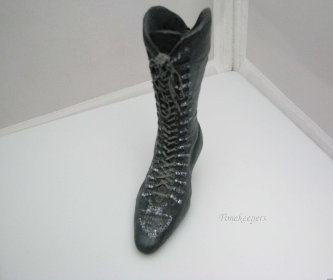 j197 Nice Collectible Vintage Style Small Black Boot