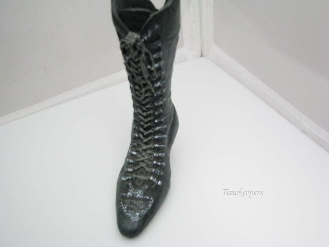 j197 Nice Collectible Vintage Style Small Black Boot