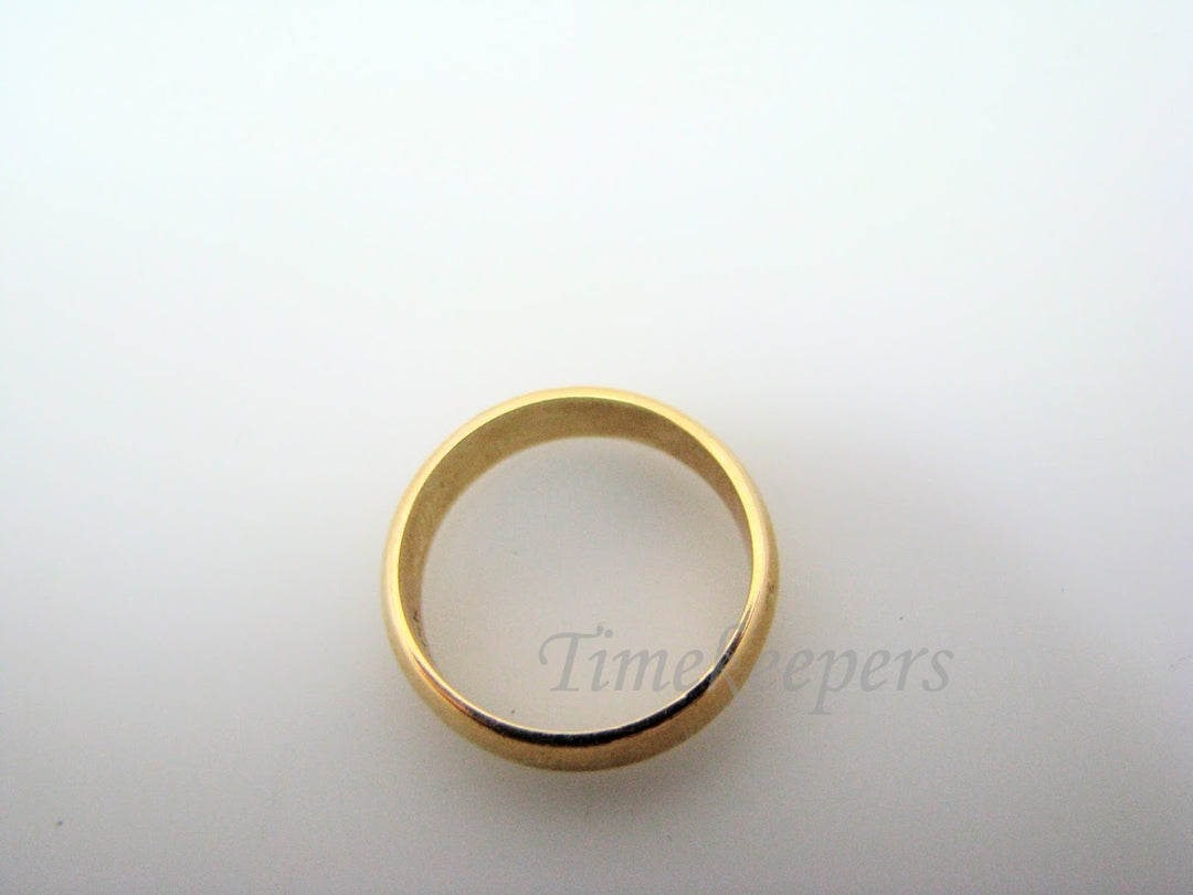 H349 Simple and Cute 14k Yellow Gold Wedding Band in Size 5