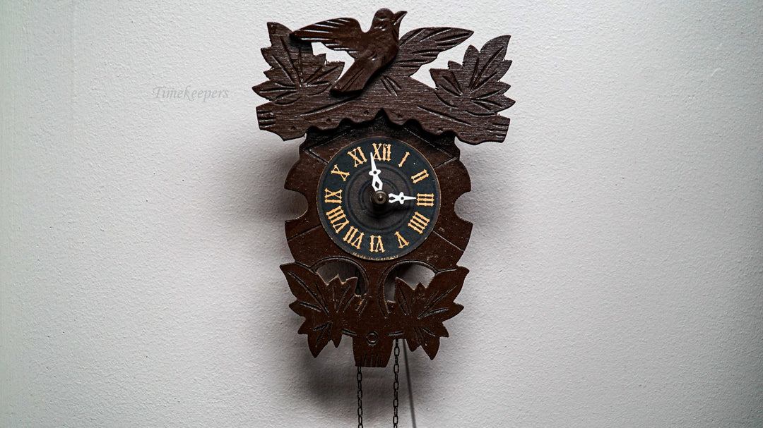 k247 Vintage 1920's Miniature Wall Cuckoo Clock