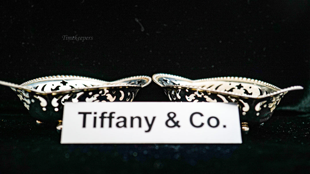 c684 Beautiful Set of Vintage Sterling Nut or Candy Baskets by Tiffany &amp; Co.