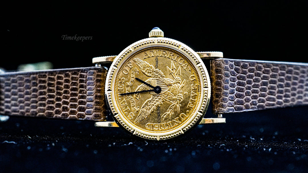 K507 Vintage Ladies Corum Coin Wristwatch