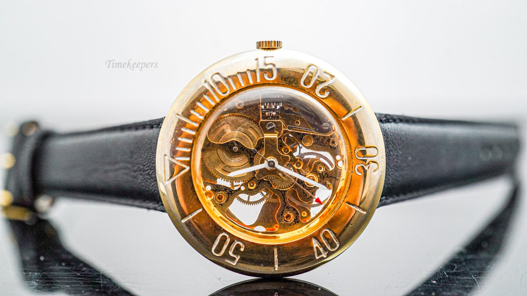 K231 Vintage Hong Kong Watch Co. Skeleton Watch