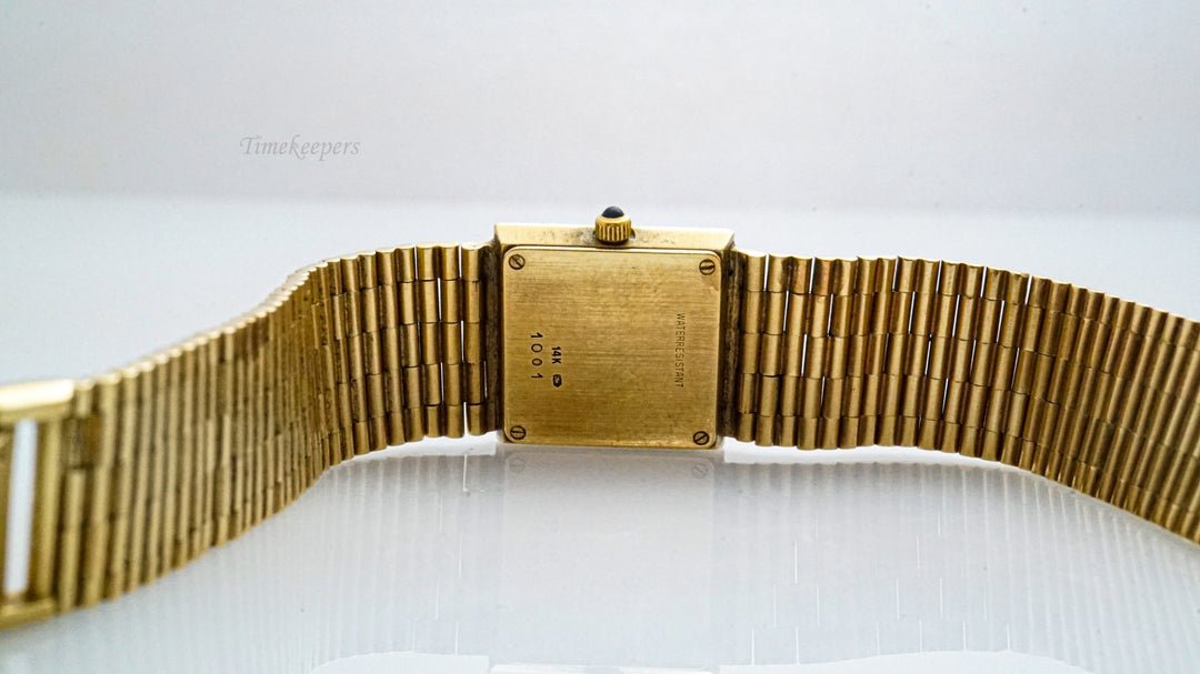 k119 Vintage 14kt Yellow Gold 1990's Woman's Bueche Girod Quartz Wristwatch