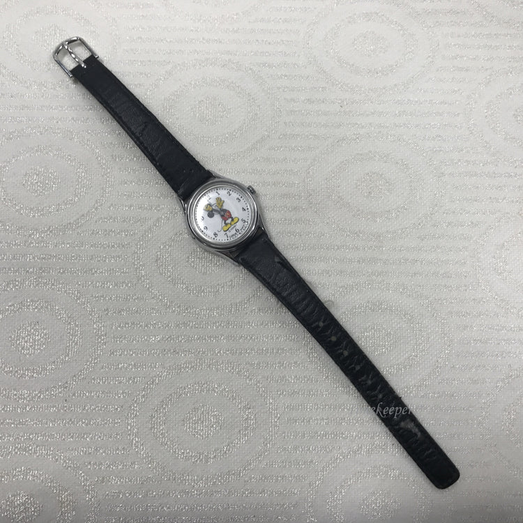 Vintage Original Disney Mickey Mouse Lorus Stainless Quartz Wrist Watch
