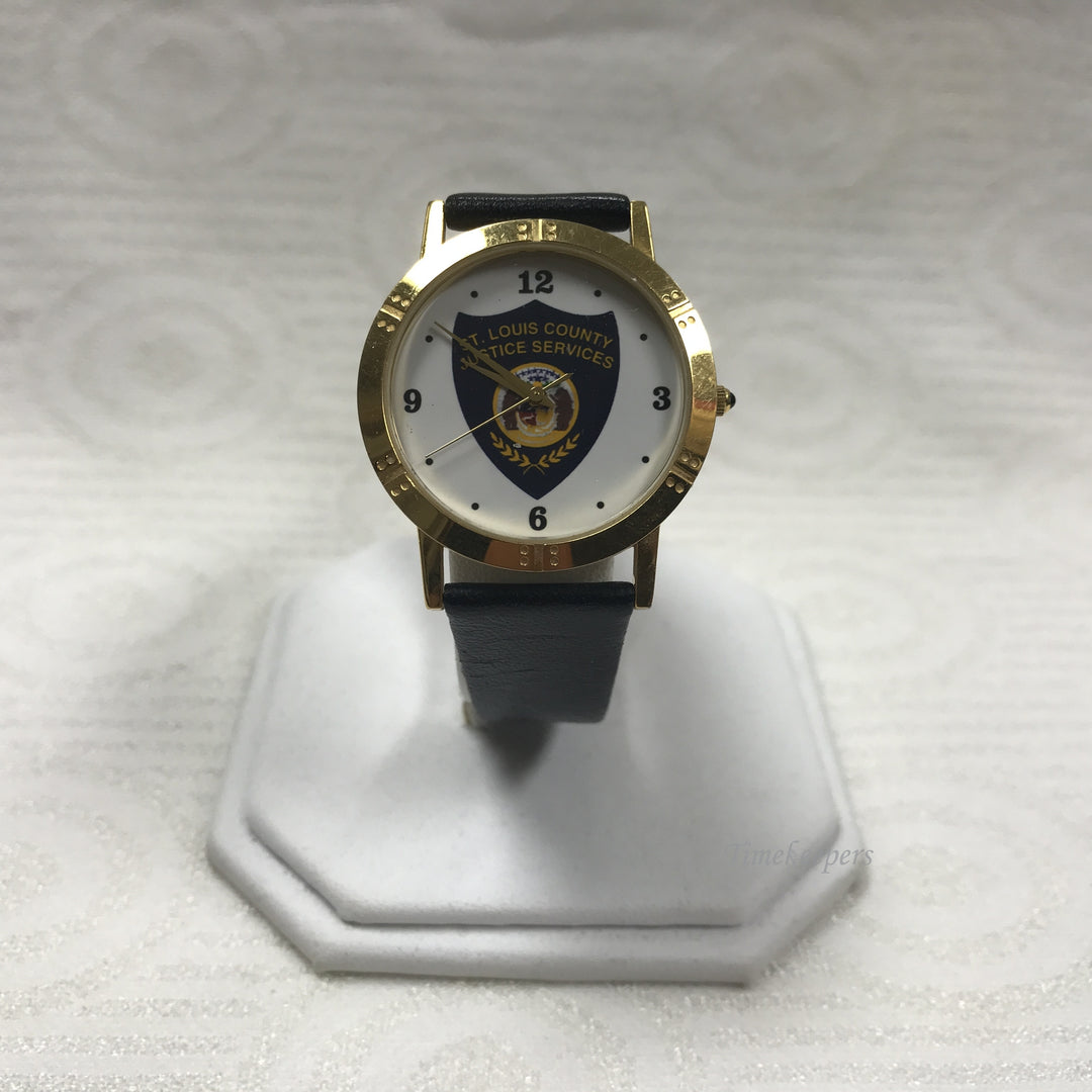 a099 Vintage Original St. Louis Justice Services Memorial Men's Wrist Watch