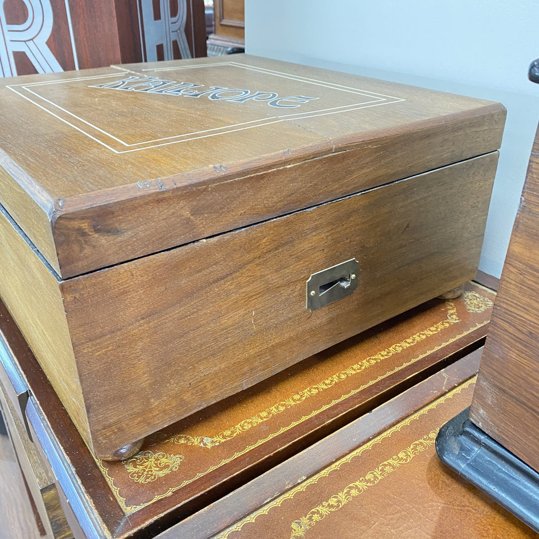 c106c Antique 1890's Calliope Disc Playing Bells Musical Box Working Condition