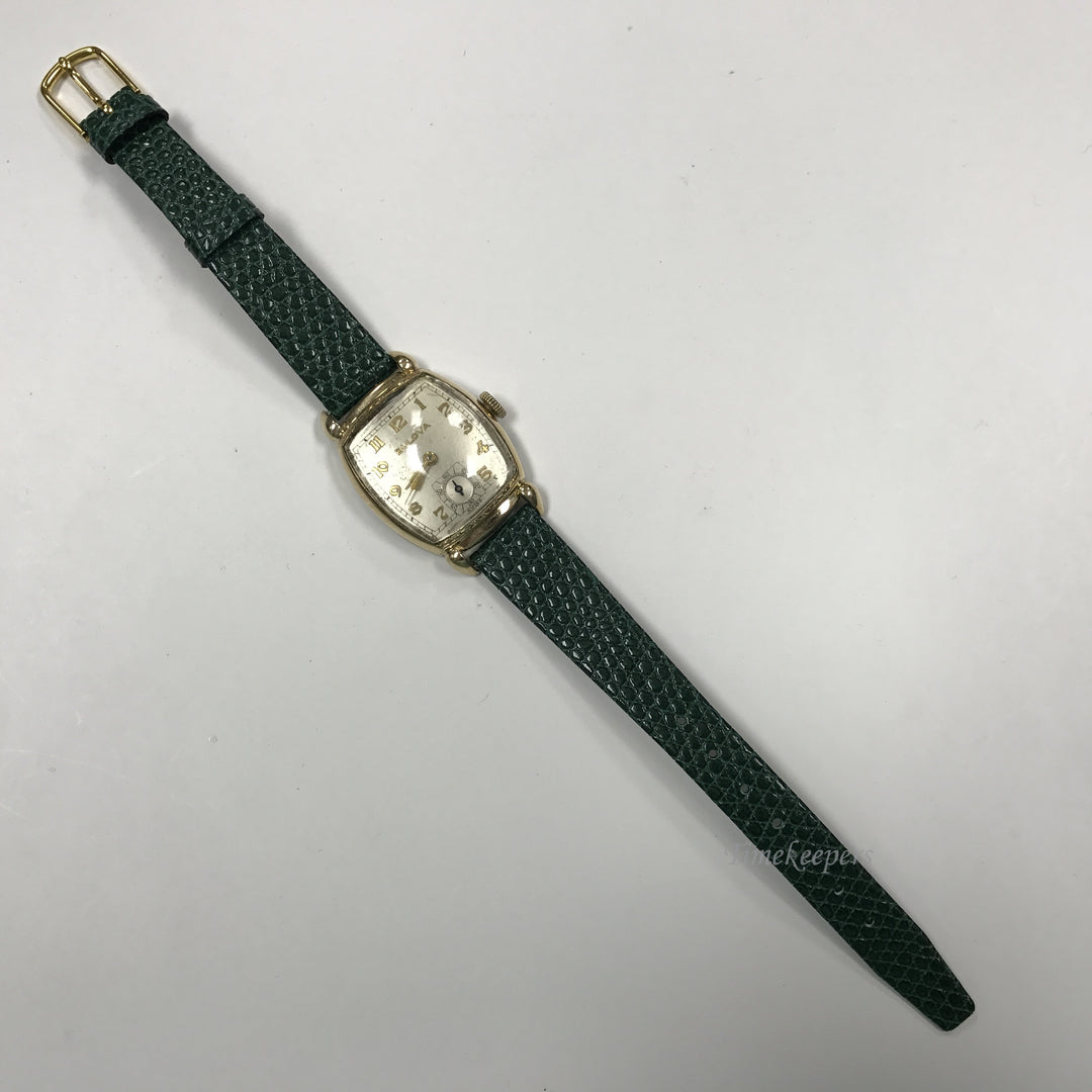 d137 Vintage Original Bulova Swiss 10K RGP Stainless 1950's Mechanical Watch