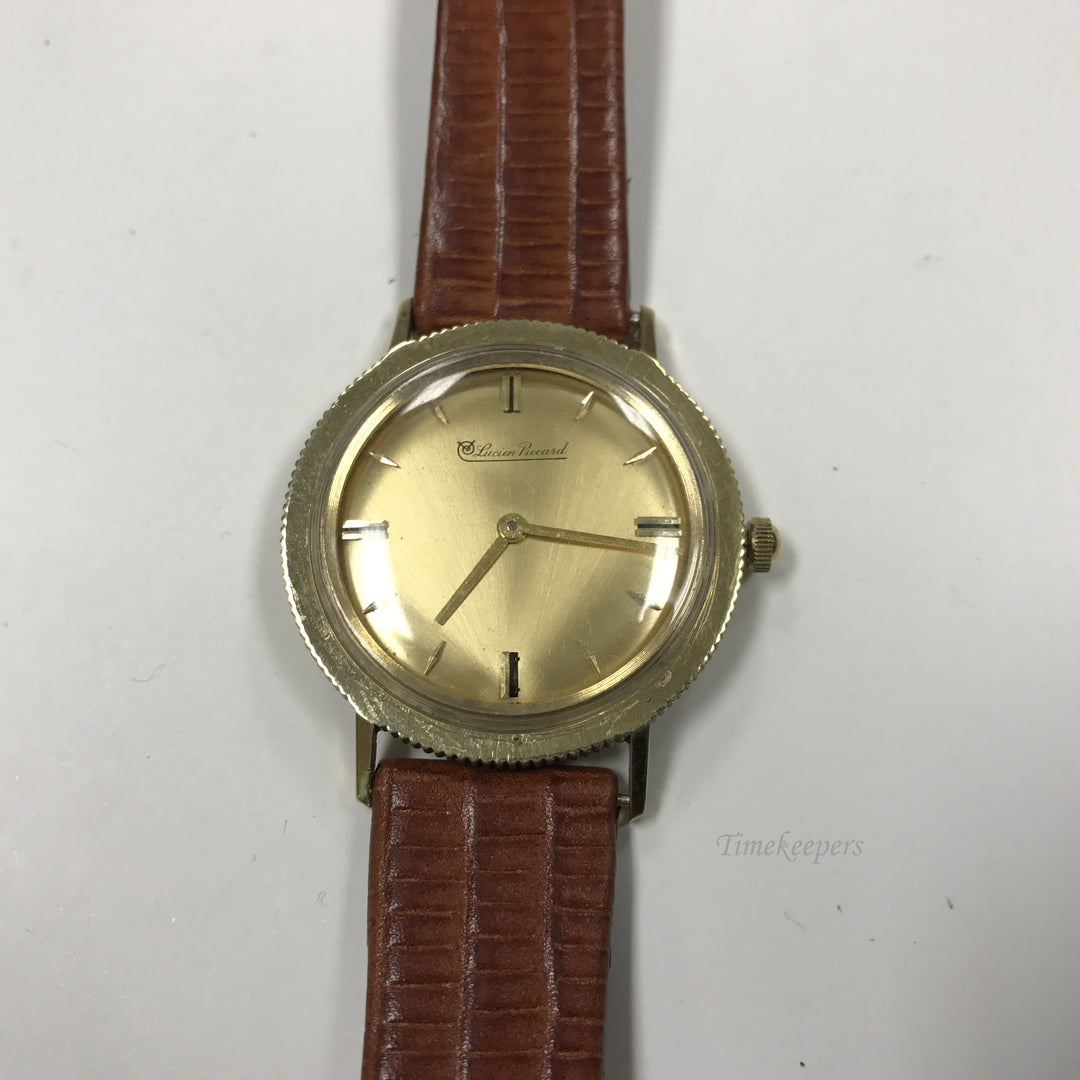 d141 Vintage Original Lucien Piccard Swiss 14K Gold Mechanical Wrist Watch