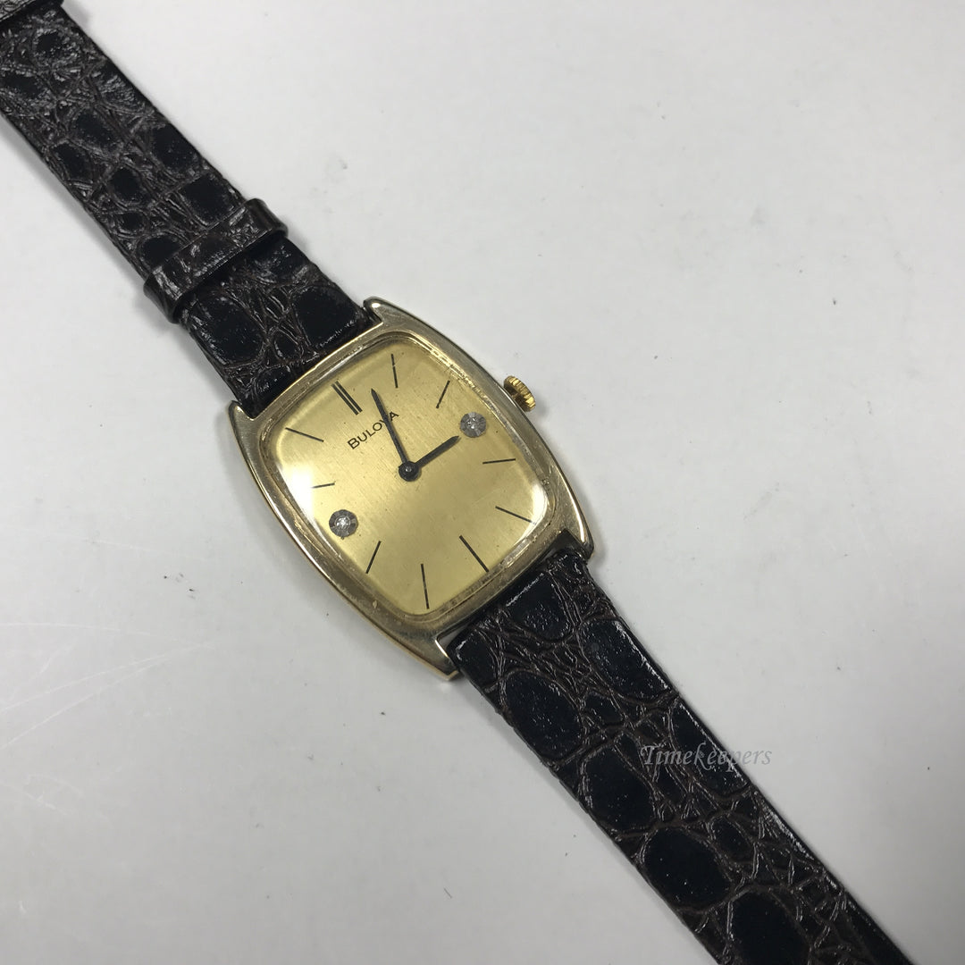 d348 Vintage Original Bulova 10K Rolled Gold Plate Mechanical Men's Wrist Watch