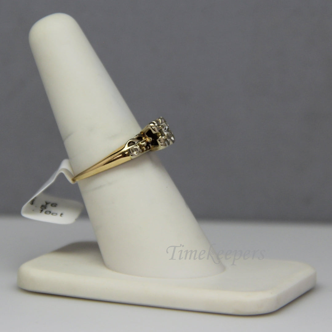 d495 Beautiful 14kt Yellow Gold Diamond Ring