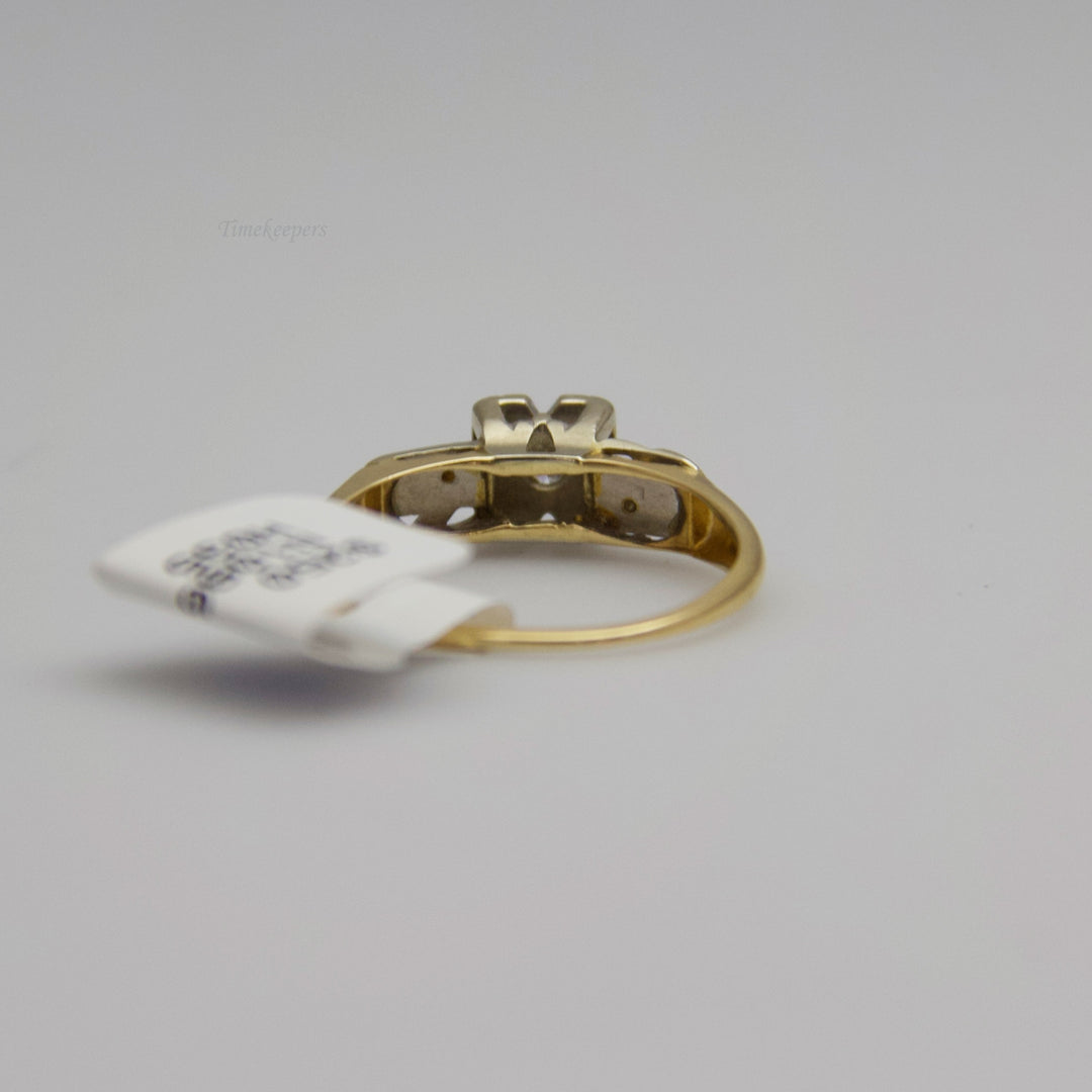 d495 Beautiful 14kt Yellow Gold Diamond Ring