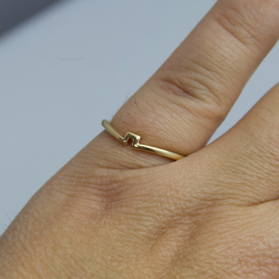 d500 Dainty 14kt Yellow Gold Wedding Band/Wrap Ring