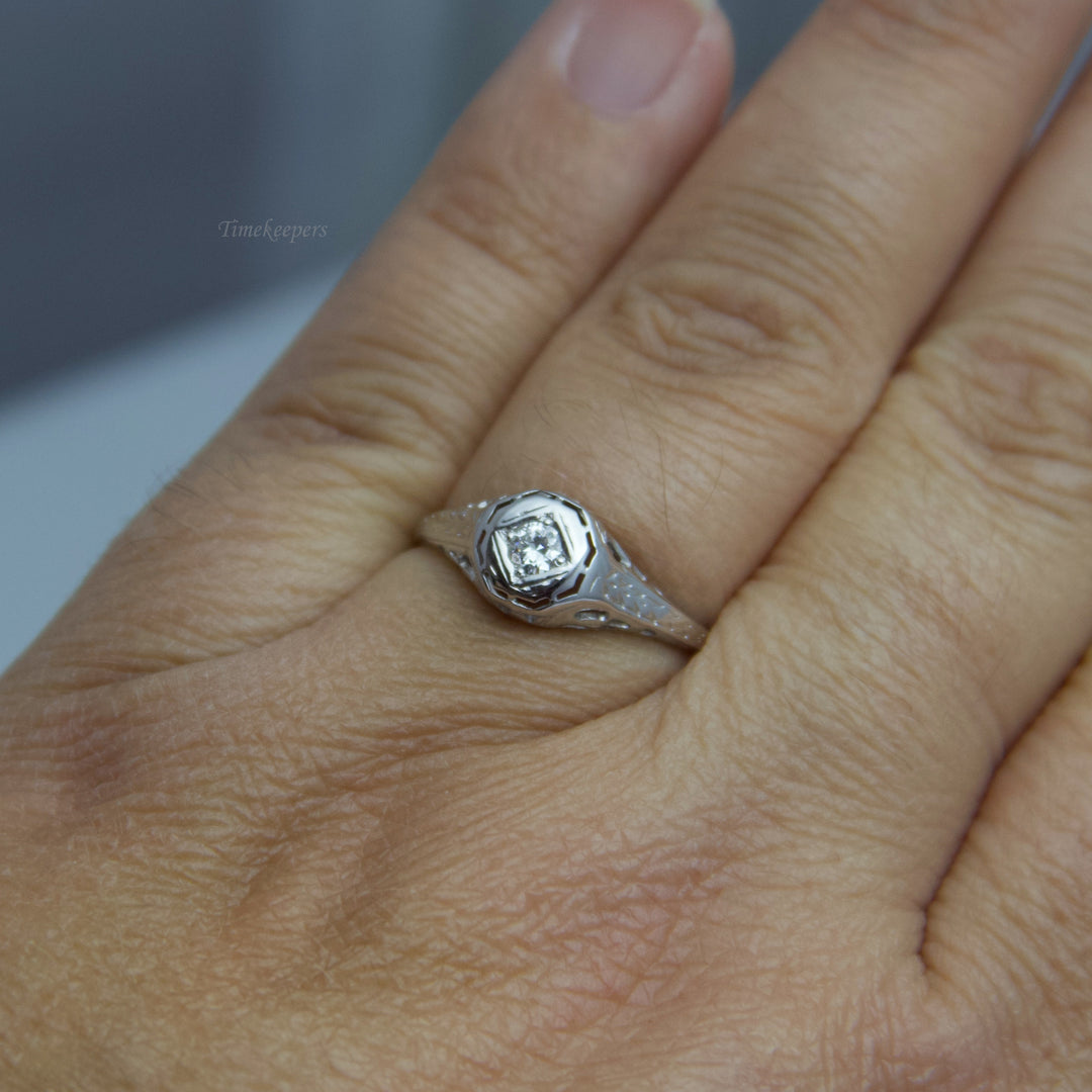 d508 14kt White Gold Diamond Ring