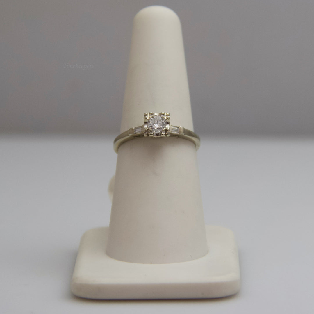 d538 14k White Gold Diamond Ring