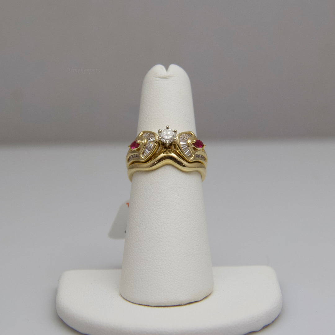 d551 14k Yellow Gold Diamond Ring